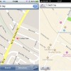 La estación de trenes Crofton Park en Londres aparece en los mapas de Google (izquierda) pero desapareció del mapa de Apple (derecha)